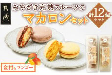 みやざき完熟フルーツのマカロンセット(金柑&マンゴー)_AA-J703_(都城市) マカロン 和かろん 完熟きんかん 完熟マンゴー スイーツ お菓子