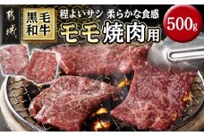 黒毛和牛モモ焼肉用500g_14-3302_ (都城市) 都城産黒毛和牛 モモ 250g×2P 黒毛和牛 牛肉 焼肉 小分け 真空パック 冷凍