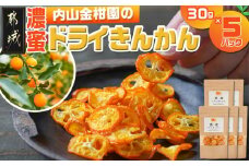内山金柑園の濃蜜ドライきんかん5パック_MJ-J701_(都城市) 濃蜜ドライきんかん 5パック 都城市産きんかん 内山金柑園
