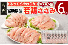 宮崎県産若鶏 ささみ(6kg)_13-G301_(都城市) 若鶏 鶏肉 真空 ささみ 宮崎県 平飼い ハーブ ふっくら ジューシー サラダ メイン 冷凍 便利 保水性 やわらか ふっくら ジューシー