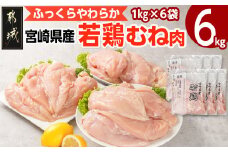 宮崎県産若鶏 むね肉(6kg)_11-G302_(都城市) 若鶏 鶏肉 真空 むね肉 平飼い ハーブ やわらかく ふっくら ジューシー 宮崎県産 ストック 冷凍 便利 保水性 やわらか ふっくら ジューシー