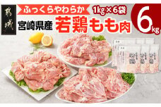 宮崎県産若鶏 もも肉(6kg)_16-G301_(都城市) 若鶏 鶏肉 モモ肉 真空 宮崎県 平飼い ハーブ ふっくら ジューシー たっぷり ストック 唐揚げ 親子丼 冷凍 便利 保水性 やわらか ふっくら ジューシー
