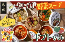 【敬老の日】レンジで温めるだけ!ゴロゴロ野菜スープギフトセット≪9月11日～15日お届け≫_MJ-F705-KG_(都城市) スープカレー ゆず塩鶏団子スープ ミネストローネ ユッケジャンスープ  アイスなひとくち焼き芋 かかし亭