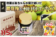 【敬老の日】徳重おばあちゃんが受け継いだ梅肉エキス115g≪9月11日～15日お届け≫_MA-4904-KG_(都城市) 梅肉エキス(50g×2/15g×1) 合計115g ミネラル成分たっぷり 梅エキス  有限会社 徳重紅梅園