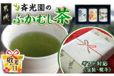 【敬老の日】斉光園のふかむし茶缶≪9月11日～15日お届け≫_AA-C307-KG_(都城市) 茶葉セット ふかむし茶 お茶っ葉 深蒸し茶 茶葉 ギフト対応