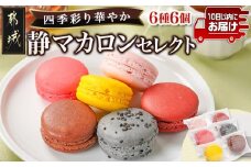 静マカロン 四季彩りセレクト 6種6個入≪みやこんじょ特急便≫_LE-C209-Q_(都城市) スイーツ さくら いちご 日向夏 焼き芋 黒ごま ショコラ マカロン