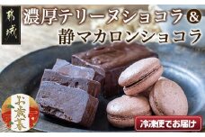【お歳暮】濃厚テリーヌショコラ＆静マカロンショコラセット≪11月17日～12月21日お届け≫_LG-C203-WG_(都城市) カカオ分72％ チョコレート好きに 洋菓子 おやつ スイーツ 冷凍 ごほうびスイーツ 贈答 プレゼント ギフト お歳暮