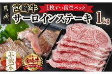 【お歳暮】宮崎牛サーロインステーキ200g×5枚≪11月17日～12月21日お届け≫_AE-8904-WG_(都城市) 牛 サーロインステーキ 計1キロ ステーキ カット肉 トップブランド 旨味 真空 牛肉 肉 宮崎牛 真空 サーロイン ステーキ 個包装 ギフト お歳暮