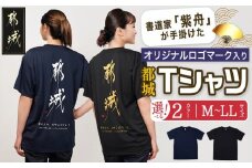 【都城ロゴマーク】Tシャツ※ポスト投函_LD-1502_(都城市) Tシャツ ロゴ Ⅿ Ⅼ ⅬⅬ ネイビー ブラック