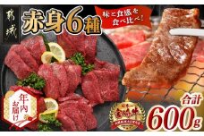 【年内お届け】宮崎牛赤身6種600g≪2025年12月15日～31日お届け≫_16-2601-HNY_(都城市) 牛肉 赤身 希少部位 食べ比べ 焼き肉 焼肉 BBQ ウデミスジ ウデ三角 ウデクリ とうがらし ウデ赤身 ウデカルビ 約100g 計600g 6種類セット