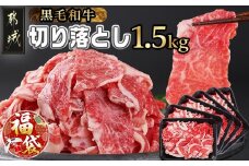 【福袋★2026】【黒毛和牛】切り落とし1.5kg(250g×6パック)_MJ-I903-F2026_(都城市) 牛肉 国産 黒毛和牛 外モモ ウデ マル バラ モモ ブリスケ 切り落とし 部位ミックス 250g 6パック 小分け 牛肉 炒め物  ブリスケ 