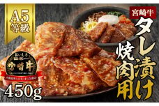 宮崎牛タレ漬け焼肉用450g N061-YA3345
