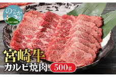 宮崎牛 カルビ焼肉500g N0140-YA5518