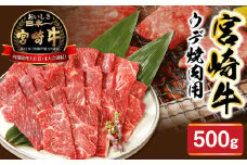 宮崎牛ウデ焼肉用500g N0147-YA680