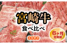 【6ヶ月定期便】宮崎牛食べ比べ N0147-YG0214