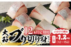 【12ヶ月定期便】大和海商大和ブリの切り身たっぷりセット N072-YH053
