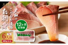 【12ヶ月定期便】大和のこだわり漁師のお刺身　6人前 N072-YG0187_2