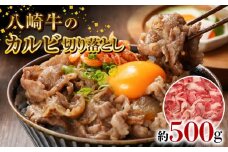 八崎牛のカルビ切り落とし 500g N0105-YA0490