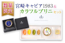 数量限定 宮崎キャビア1983 20g カラフルブリニ 日南市ふるさと納税オリジナル セット 魚卵 魚介 魚貝 国産 おつまみ 世界三大珍味 黒いダイヤ 贅沢 高級 ご褒美 お祝い 記念日 お取り寄せ グルメ おすすめ パーティー オードブル 詰め合わせ 送料無料_JB4-25