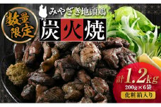 数量限定 みやざき地頭鶏 炭火焼 計1.2kg 化粧箱入り 鶏肉 チキン 国産 ブランド鶏 選べる内容量 加工品 惣菜 おかず おつまみ 小分け 真空パック 簡単調理 食品 ギフト プレゼント 贈り物 贈答品 宮崎名物 お取り寄せ グルメ 宮崎県 日南市 送料無料_DD7-23
