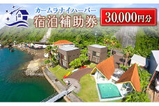 カームラナイハーバー 宿泊 補助券 30,000円分 グランピング 旅行 チケット 宿泊券 利用券 国内 キャンプ コテージ リゾート 観光 贅沢 リフレッシュ ウッドテラス レストラン BBQ バーベキュー マリンスポーツ 人気 おすすめ ギフト 宮崎県 日南市 送料無料_M19-23