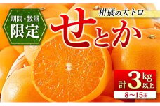 柑橘の大トロ せとか 計3kg以上 先行予約 希少 期間限定 数量限定 フルーツ 果物 くだもの 柑橘 みかん オレンジ 令和8年発送 みかんジュース フルーツサンド 国産 食品 人気 おすすめ デザート おやつ ギフト 贈り物 贈答 宮崎県 日南市 送料無料_CC29-23