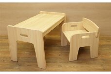 国産ひのき使用キッズチェア＆デスク<川﨑ｸﾗﾌﾄ>　