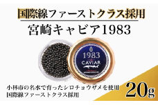 【国際線ファーストクラス採用】宮崎キャビア1983 20g （ キャビア 宮崎キャビア 宮崎県 小林市 ）