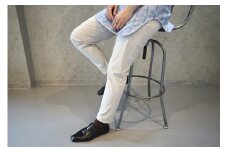 【南海服装×CHILK】4WAYストレッチパンツ　グレージュ　　Lサイズ