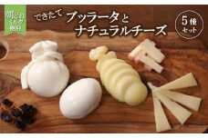【朝どれミルク使用】できたてブッラータとナチュラルチーズ4種セット（国産 ナチュラルチーズ 乳製品 チーズ コンテスト受賞  人気 霧島 宮崎 小林市 地域限定）