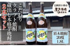【地域限定クラフト焼酎】本格手作りすき焼酎　一升瓶2本セット