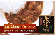 【ご当地カレー】黒豚トントロ肉とあらびきミンチの濃厚“とんとろカレー”
