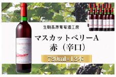 【高原のフレッシュワイン】マスカットベリーA（赤）　1ダース