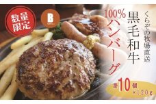 【宮崎県産黒毛和牛100％】黒毛和牛専門店の贅沢ハンバーグ（計10個）（ふるさと納税 訳あり 国産 牛肉 黒毛和牛 ハンバーグ 冷凍 特別提供 送料無料）