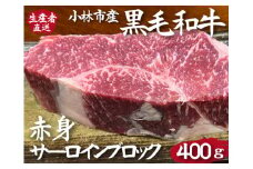 【食べログ百名店提供】黒毛和牛赤身サーロインブロック 400g（国産 牛 牛肉 赤身 ブロック肉 ローストビーフ）