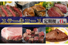 【ステーキ定期便】食べログ百名店ステーキコース 全6回（牛肉 黒毛和牛 ヒレ モモ サーロイン ロース ハンバーグ 赤身 希少部位 定期便）