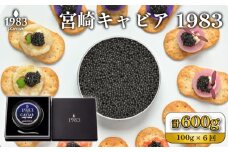 【定期便・全6回】＜国際線ファーストクラス採用＞宮崎キャビア1983 100g×6回（国産 キャビア 魚卵 宮崎県 宮崎 小林市 定期便）