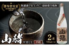 超豪傑芋焼酎 山猪 25度 （720ml×2本） 焼酎 芋焼酎 25度 焼酎セット お酒 宮崎焼酎 宮崎県 小林市