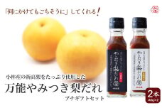 万能やみつき梨だれプチギフトセット （140g×2本） ギフト ギフトセット プレゼント 今釜屋 タレ たれ 万能だれ 味噌だれ 焼肉のたれ 調味料 調味料セット 焼き肉 バーベキュー BBQ アウトドア