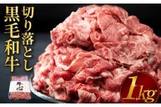 【人気精肉店からお届け】小林市産 黒毛和牛 切り落とし 1kg （牛肉 黒毛和牛 訳あり 切り落とし 小間切れ 赤身 小分け）