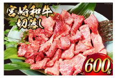 宮崎和牛 切り落とし 焼肉 600ｇ [道の駅「日向」物産館 宮崎県 日向市 452060795] 切落し きりおとし 牛肉 黒毛和牛 宮崎県産 焼き肉