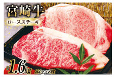 牛肉 A4 A5 等級 宮崎牛 ロース ステーキ 1.6kg 200g ×8枚  [日本ハムマーケティング株式会社 宮崎サテライト 宮崎県 日向市 452060693] 小分け 冷凍 焼肉 牛 肉 宮崎