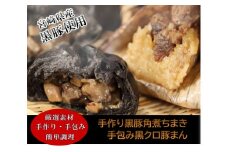 宮崎県産黒豚使用 そのままレンジ 中華ちまき・豚まん10個セット [飲茶彩華 宮崎県 日向市 452060888] 惣菜 簡単 調理