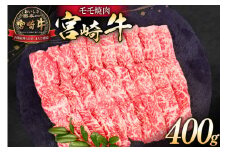牛肉 宮崎牛 モモ焼肉 400g [ミヤチク 宮崎県 日向市 452061242] 肉 モモ 赤身 焼肉 冷凍