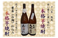 焼酎 芋 あくがれ白麹・大地の夢 1800ml×各1本 [七福酒店 宮崎県 日向市 452060651] 芋焼酎  甕壷 本格焼酎 白麹 25度 28度