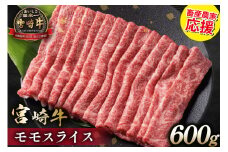 【畜産農家応援】 牛肉 宮崎牛 モモスライス 600g [ミヤチク 宮崎県 日向市 452061277] 肉 モモ 赤身 すき焼き 冷凍