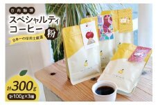 【日本一の焙煎士厳選】 コーヒー 粉 100g ×3種 スペシャルティコーヒー 飲み比べ 詰め合わせ [日向珈琲 宮崎県 日向市 452061205] 珈琲 焙煎 自家焙煎 風味 豆