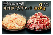 豚肉 もつ ハラミ 食べ比べ セット 300g×各5袋 計3kg [甲斐精肉店 宮崎県 日向市 452060717] 肉 お肉 豚 ホルモン 九州産 冷凍 真空 モツ 豚モツ 焼肉 BBQ