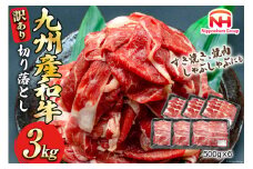 牛肉 訳あり 日本ハム 九州産 和牛 切り落とし 500g 6p 計 3kg [日本ハムマーケティング 宮崎県 日向市 452061136] 冷凍 小分け 個包装 牛 すき焼き もも肉 モモ肉 牛バラ 牛肩