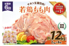 鶏肉 6回 定期便 宮崎県産 若鶏 もも 2kg 計12㎏[エム・ティ・シー 宮崎県 日向市 452061368] 小分け モモ もも肉 モモ肉 冷凍 肉 宮崎